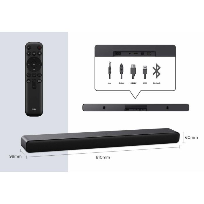 Barra de Sonido TCL S45HE 50 W 40 W 7