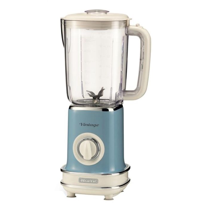Ariete 568/15 Batidora de Vaso Vintage Azul, 1.5L con 6 Cuchillas de Acero Inoxidable 1 Ariete 568/15 Batidora de Vaso Vintage Azul, 1.5L con 6 Cuchillas de Acero Inoxidable 1