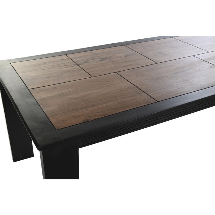 DKD Home Decor Mesa de Comedor Marron Oscuro Acacia 90 x 76 x 180 cm 1