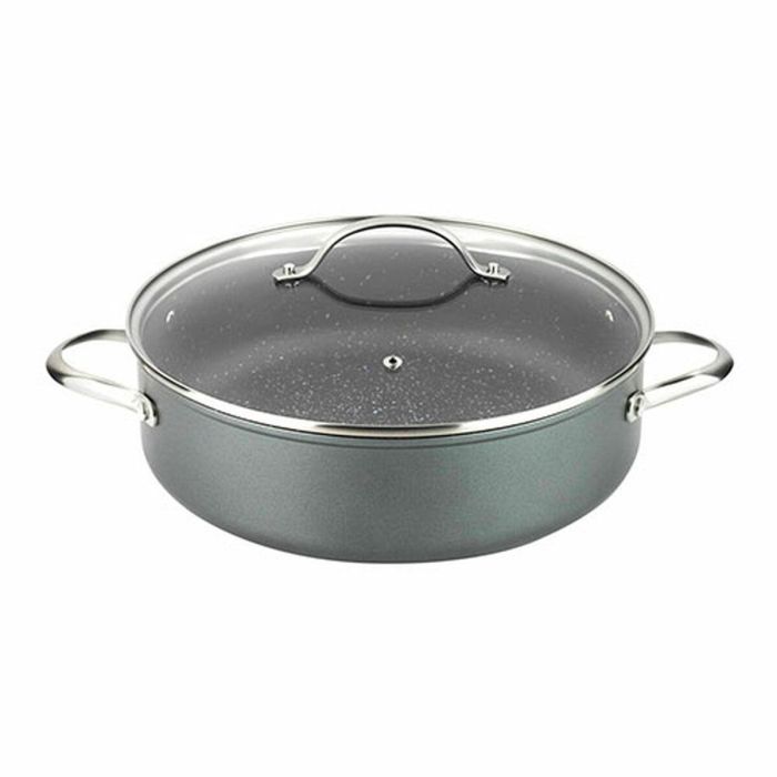 Cacerola Con Tapa Fagor Gris Ø 28 cm Aluminio Forjado