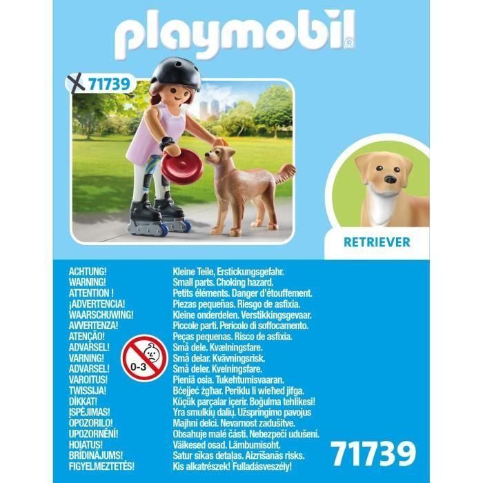 Figura patinadora con retriever playmobil my life 5 Figura patinadora con retriever playmobil my life 5