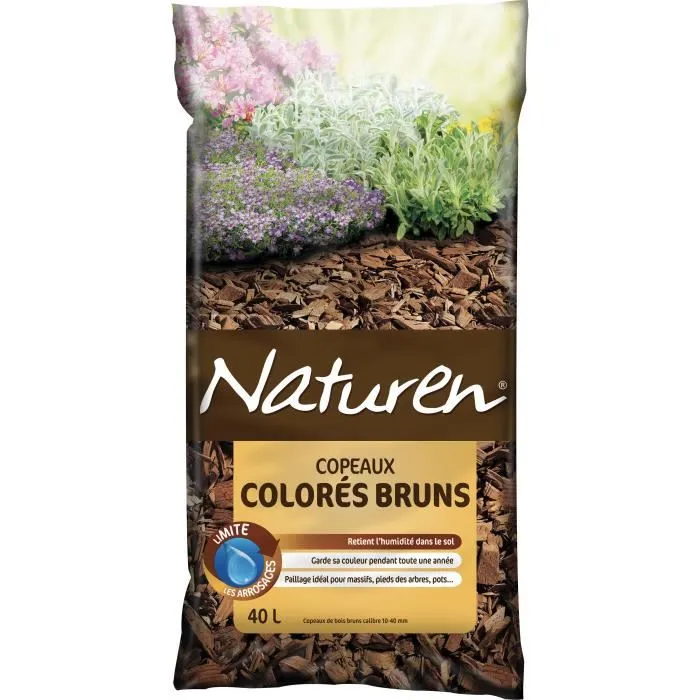 Naturen Virutas Marrón Acolchado Natural - 40L 0 Naturen Virutas Marrón Acolchado Natural - 40L 0