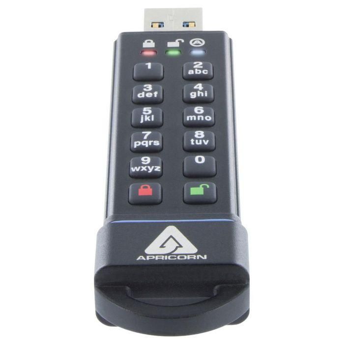 Apricorn 16GB, USB Type A, 195 MB/s read, 162 MB/s write, Hardware Encryption 4 Apricorn 16GB, USB Type A, 195 MB/s read, 162 MB/s write, Hardware Encryption 4