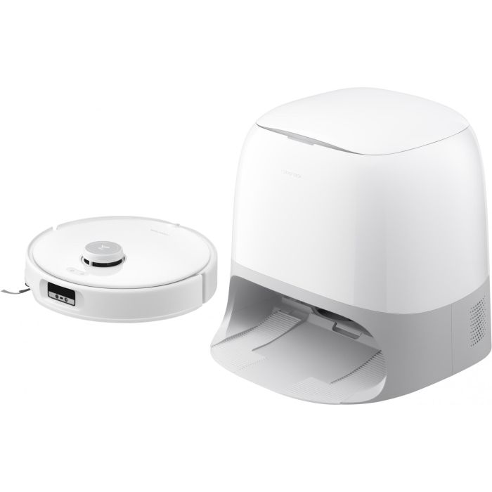 Roborock Qrevo Curv Robot Aspirador con Multifunción Docking Station 3.0 Saugroboter Fregado 220 min Blanco