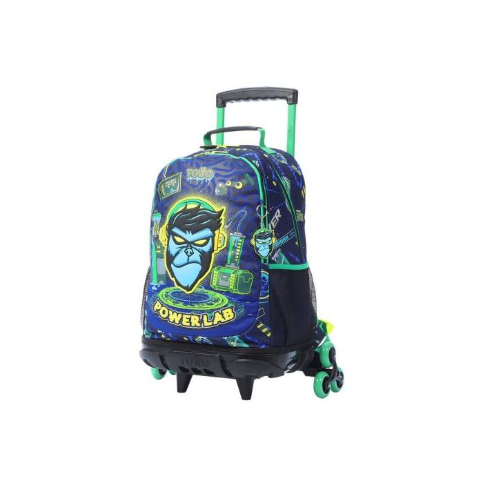 Totto Mochila Morral Infantil Kong Lab L con Ruedas Azul Marino MJ03KLB006-2410-8JDL 3