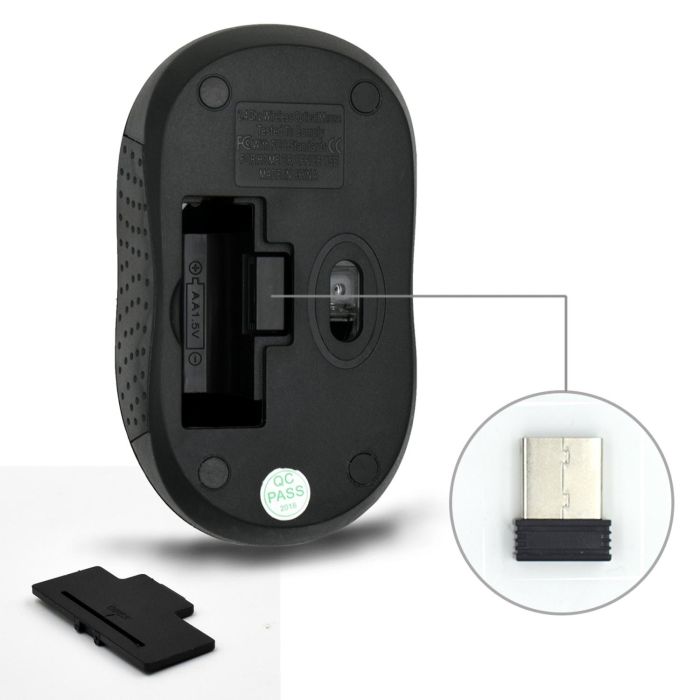 Ratón Inalámbrico Ewent EW3223 1000 dpi Negro 2 Ratón Inalámbrico Ewent EW3223 1000 dpi Negro 2