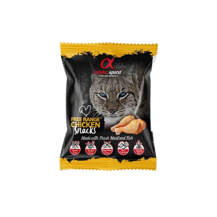 Alpha Spirit Spirit Feline Free Range Pollo Snacks 24x50 grs