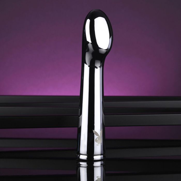 Vibrador Punto G Playboy Plateado 5