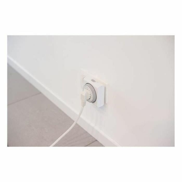 Chacon Programador Mecánico Cuadrado - Temporizador Automático para Ahorro Energía, 15 Min/Ciclo, 3500W, 48 Ciclos/Día 1