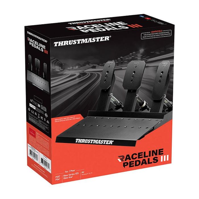 Thrustmaster Raceline Pedals III Pedalset (PC, PlayStation 4, PlayStation 5, Xbox One, Xbox Series S, Xbox Series X) Negro