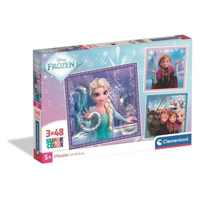 Clementoni CLE8005125250219 Puzles Infantiles 3x48 Piezas Temática Congelado Disney Frozen 0 Clementoni CLE8005125250219 Puzles Infantiles 3x48 Piezas Temática Congelado Disney Frozen 0