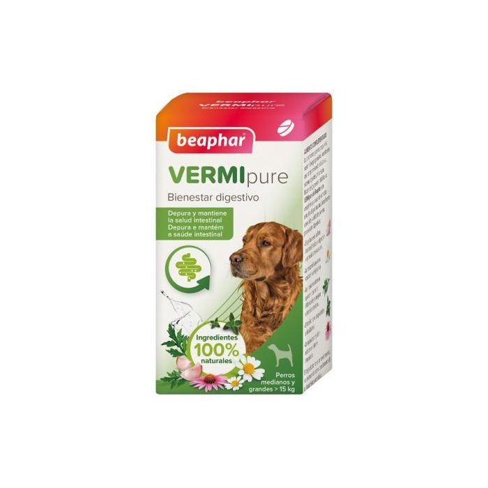Vermipure Desparasitante Perros Medianos y Grandes +15 kg - 50 Comprimidos