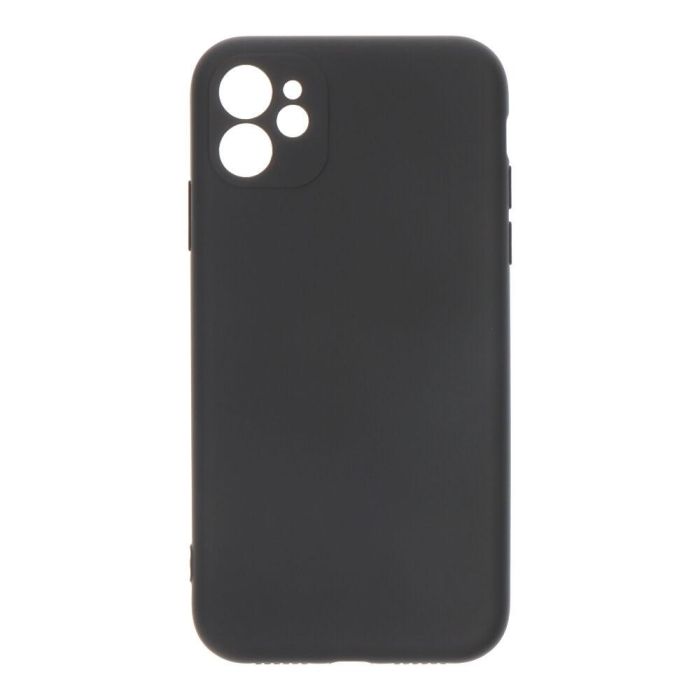 Carcasa negra de plástico soft touch para iphone 11