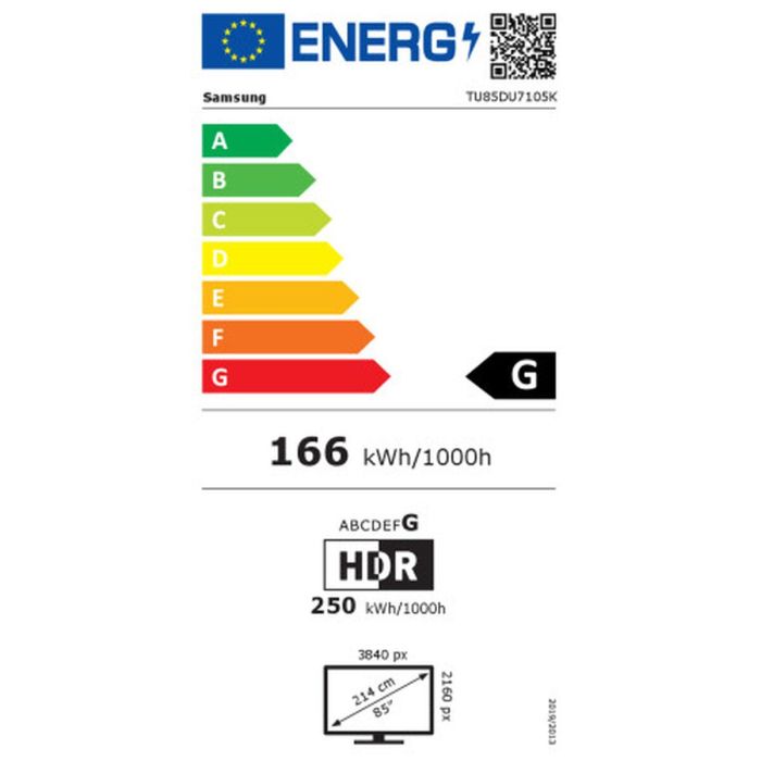 Smart TV Samsung TU85DU7105 4K Ultra HD 85" LED 1