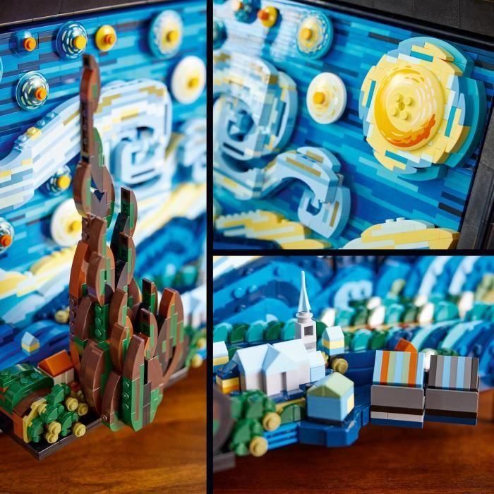 LEGO Ideas 21333 Vincent Van Gogh La Noche Estrellada Set de Construcción 3D - 2316 Piezas para Adultos 3 LEGO Ideas 21333 Vincent Van Gogh La Noche Estrellada Set de Construcción 3D - 2316 Piezas para Adultos 3