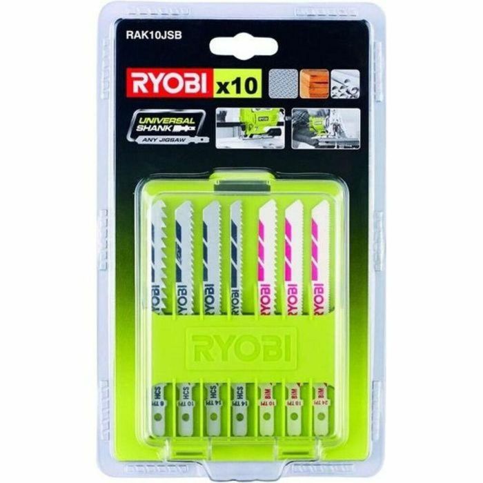 RYOBI Box 10 cuchillas para sierra de calar 102 mm