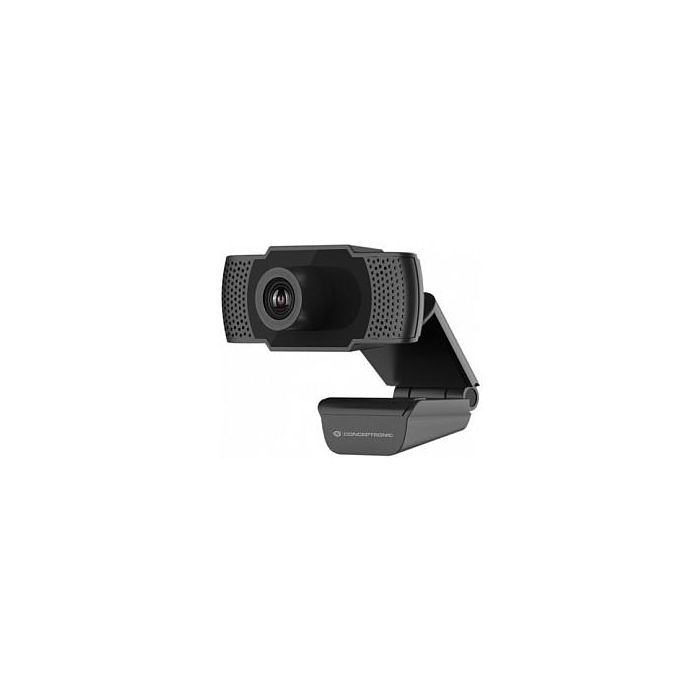 Conceptronic AMDIS01B Webcam USB 2.0 Full HD 1080p/30fps, Ángulo 90°, Micrófono Integrado y Privacidad, Plug & Play Conceptronic AMDIS01B Webcam USB 2.0 Full HD 1080p/30fps, Ángulo 90°, Micrófono Integrado y Privacidad, Plug & Play