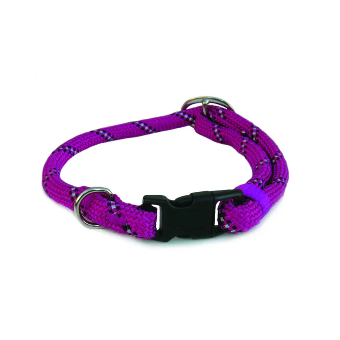 Freedog Collar Nylon Round Reflectante Hike Rosa 13 mm X 65 cm