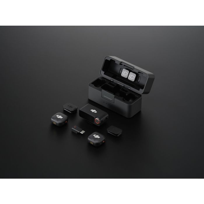 Kit de micrófono inalámbrico - DJI - Mic 3 - 2 transmisores (TX) - 1 receptor (RX) - Carga rápida 1 Kit de micrófono inalámbrico - DJI - Mic 3 - 2 transmisores (TX) - 1 receptor (RX) - Carga rápida 1