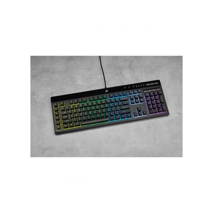 Corsair CH-9226765-ES Teclado Gaming K55 RGB PRO USB QWERTY Español Negro con Reposamuñecas y Retroiluminación LED RGB 7