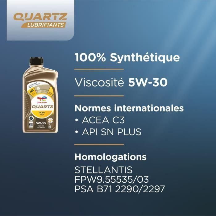 TOTALENERGIES Aceite de motor Quartz Ineo RCP 5W-30 1L AAAEO37492 3 TOTALENERGIES Aceite de motor Quartz Ineo RCP 5W-30 1L AAAEO37492 3