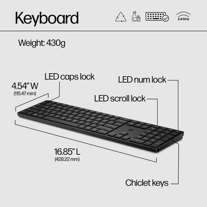 HP 450 Programmable Wireless Keyboard 12 HP 450 Programmable Wireless Keyboard 12