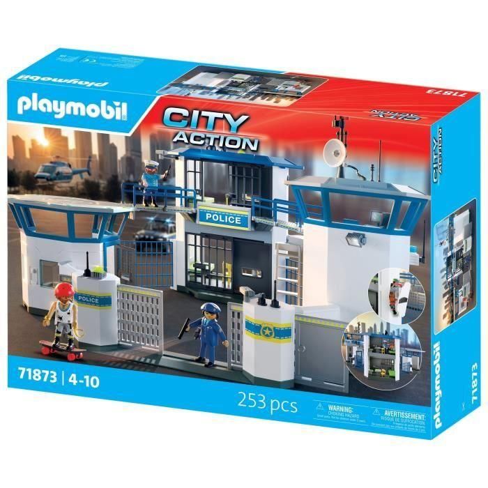 Playmobil PL71873 Centro de Comando de Policía, Oficiales, Acción Urbana, Juguete 253 Piezas para Niños +4 Años 3