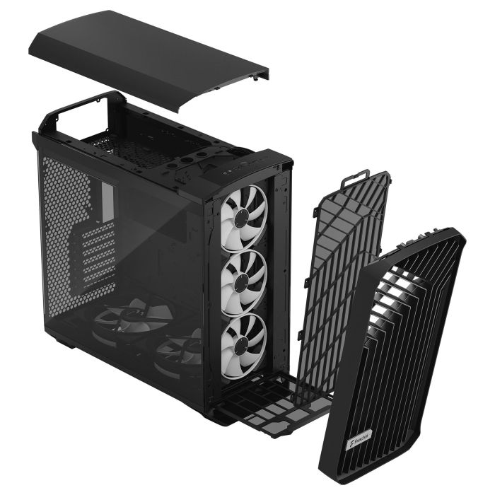 Fractal Design Torrent RGB Black Window Caja de PC Torre ATX EATX ITX micro ATX SSI CEB Vidrio Templado Negra para Gaming 13