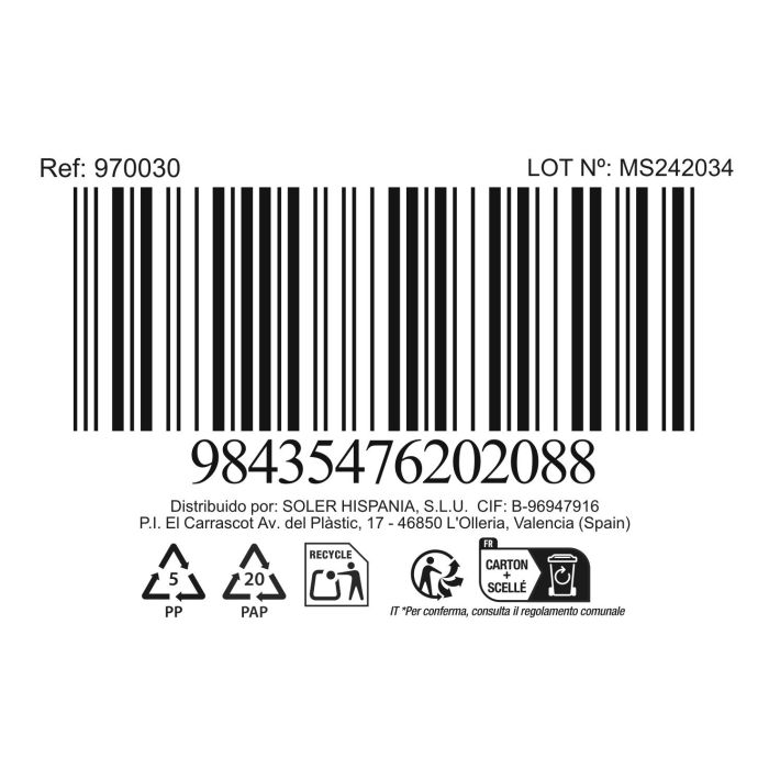 Quttin Pasapure Acero 3 Discos 20 cm (6 Unidades) 4