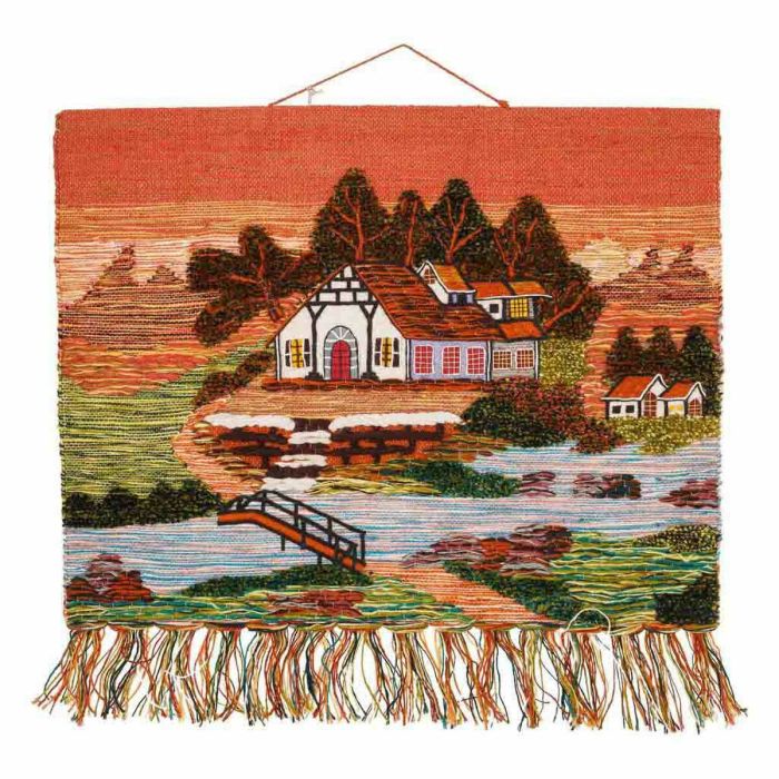 Tapiz Alexandra House Living Multicolor Yute 100 x 80 cm rural