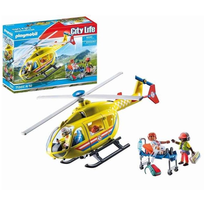Playmobil Helicóptero de Rescate City Life +4 Años Plástico 4 Playmobil Helicóptero de Rescate City Life +4 Años Plástico 4
