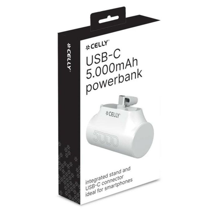 Powerbank Celly PBC5000WH Negro 5000 mAh 7