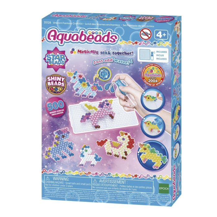 Aquabeads 35128 Set Amigos Unicornio: Abalorios para Crear Figuras de Fantasía y Encanto, Ideal para Niños +4 Años