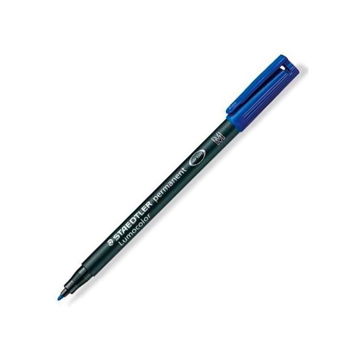 Staedtler 317-3 M Rotulador Permanente Lumocolor Azul (10 Unidades) (10 Unidades)