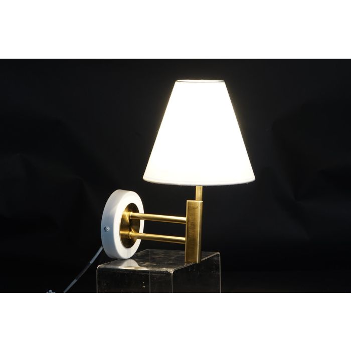Lampara Aplique Moderno DKD Home Decor Dorado Blanco 25 x 30 x 19 cm 1 Lampara Aplique Moderno DKD Home Decor Dorado Blanco 25 x 30 x 19 cm 1