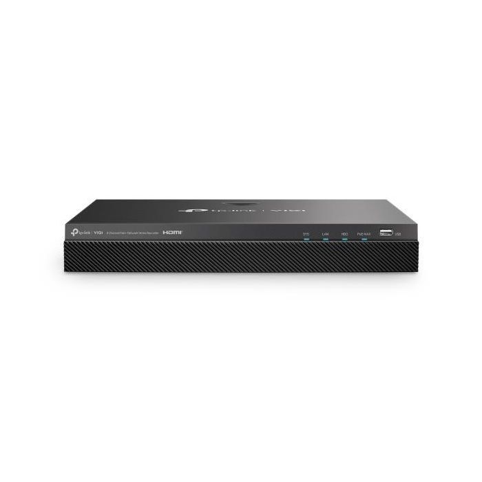 TP-Link NVR2008H-8MP Omada VIGI Grabador de Video en Red 8 Canales PoE+ 8MP 4K para Cámaras IP de Seguridad
