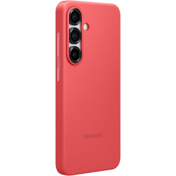 Samsung Funda Silicona Galaxy S25 Roja Original, Protección Resistente a Golpes y Rayones, Material Reciclado 4