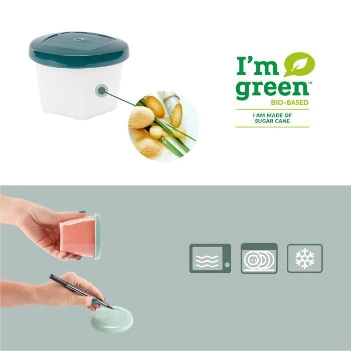 Babymoov Conservation Pots BioSourcés - Lote de 6x180ml 3 Babymoov Conservation Pots BioSourcés - Lote de 6x180ml 3