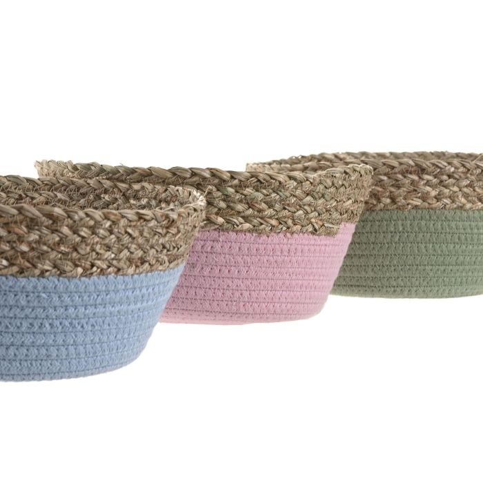Cesta Kids DKD Home Decor Rosa Verde 26 x 12 x 26 cm (6 Unidades) 1 Cesta Kids DKD Home Decor Rosa Verde 26 x 12 x 26 cm (6 Unidades) 1