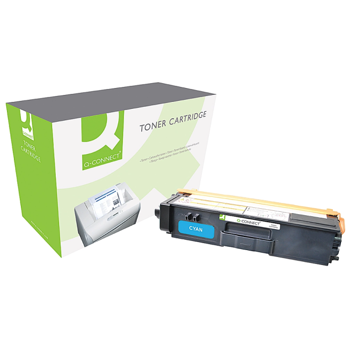 Q-connect Toner Compatible Brother TN325C Cian para HL-4140CN / 4150CDN / 4570CDW / 4570CDWT / DCP-9055CDN - Rendimiento 3.500 Páginas 1