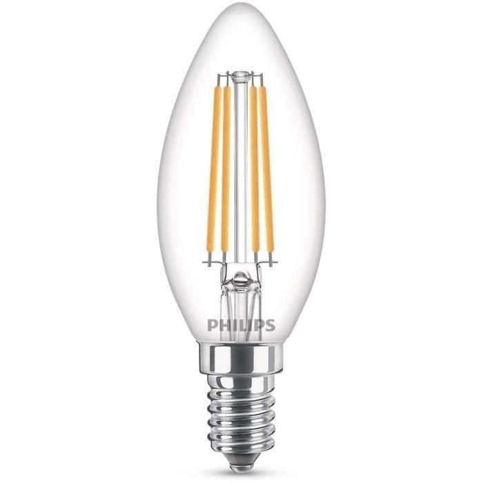 Philips Bombilla LED Equivalente 60W E14 Blanco cálido No regulable Vidrio 1