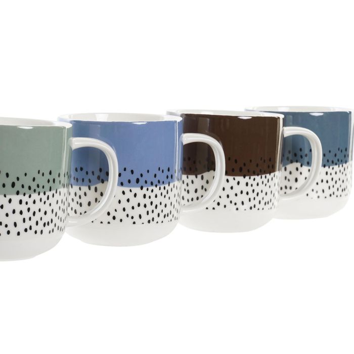 DKD Home Decor Mug Urban, Juego 12 Unidades, 360ml, Porcelana New Bone, Surtido Colores Verde Azul Marrón Blanco, L9xAn12xAl9cm, Apto Microondas y Lavavajillas 1 DKD Home Decor Mug Urban, Juego 12 Unidades, 360ml, Porcelana New Bone, Surtido Colores Verde Azul Marrón Blanco, L9xAn12xAl9cm, Apto Microondas y Lavavajillas 1