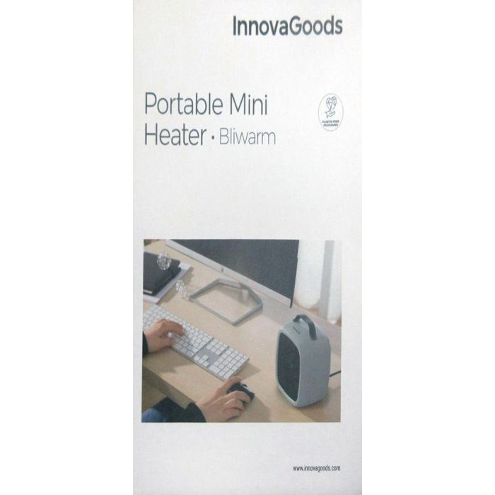 Mini Calefactor Eléctrico Portátil Bliwarm InnovaGoods 14 Mini Calefactor Eléctrico Portátil Bliwarm InnovaGoods 14