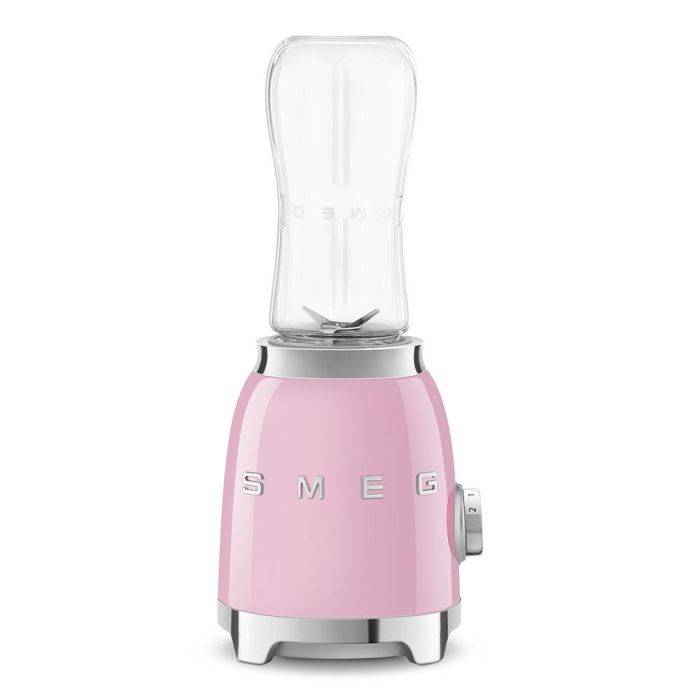Smeg PBF01PKEU Batidora de Vaso de Cristal Estilo Años 50 Rosa