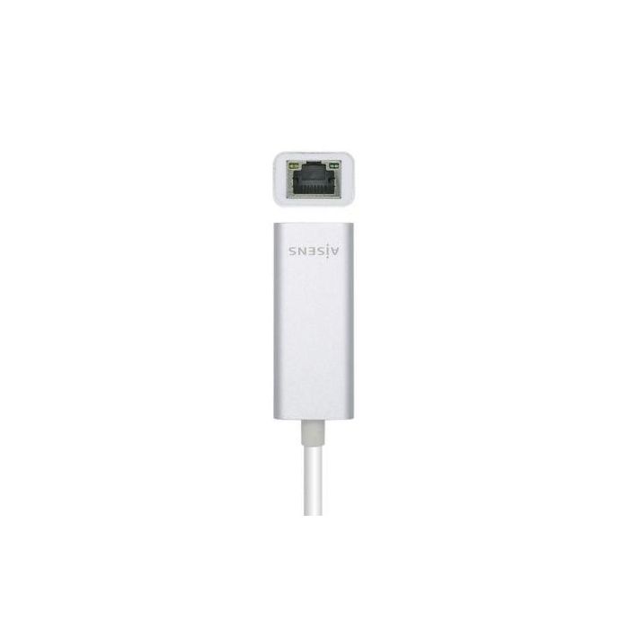 Adaptador USB a Ethernet Aisens A109-0505 15 cm Plata 1 Adaptador USB a Ethernet Aisens A109-0505 15 cm Plata 1