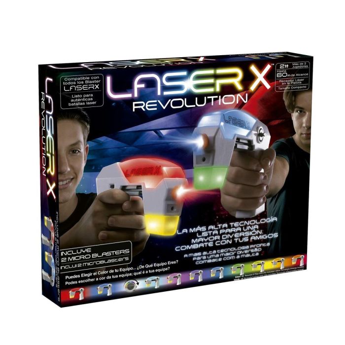 Pistola laser x revolution micro b2 blasters. sistema de carga rápida. alcance 60 metros. permite jugar dia y noche. Pistola laser x revolution micro b2 blasters. sistema de carga rápida. alcance 60 metros. permite jugar dia y noche.