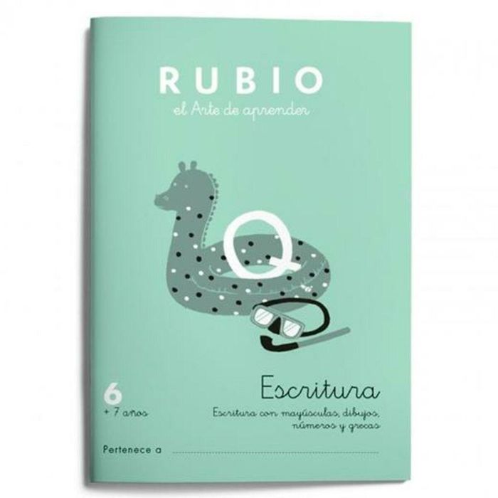 Cuaderno de escritura y caligrafía Rubio Nº06 A5 Español 20 Hojas (10 Unidades) 1 Cuaderno de escritura y caligrafía Rubio Nº06 A5 Español 20 Hojas (10 Unidades) 1