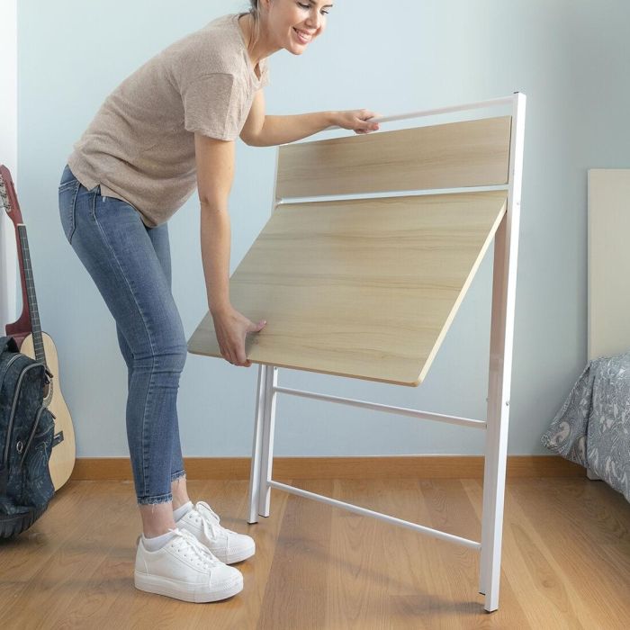 Escritorio Plegable con Estante Tablezy InnovaGoods 6 Escritorio Plegable con Estante Tablezy InnovaGoods 6