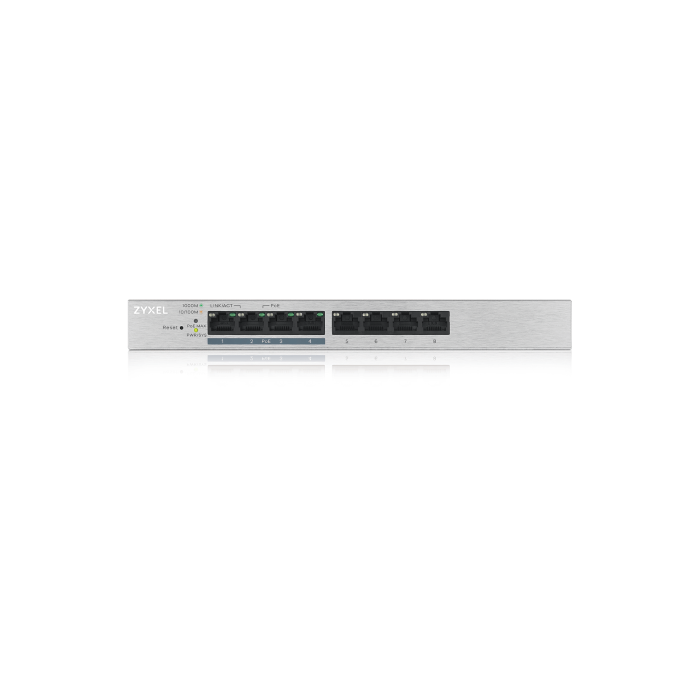 Zyxel Switch GS1200-8HP v2 Gestionado 8 Puertos Gigabit Ethernet con PoE, QoS y Web Management 1