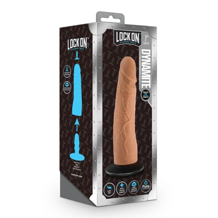 Consolador Realista Blush Lock On Silicona (17,7 cm) 1 Consolador Realista Blush Lock On Silicona (17,7 cm) 1